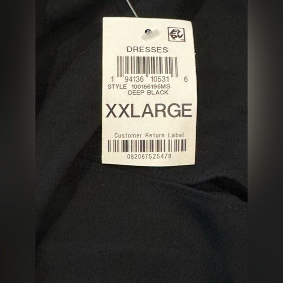 Black XXL JM Collection Maxi Dress With Removable Necklace New with Tags - Picture 9 of 9